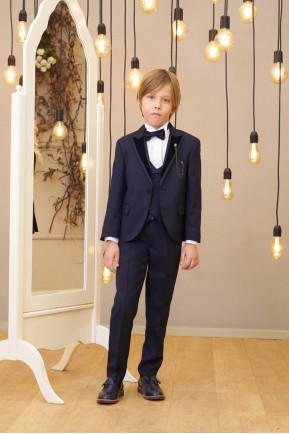 Erkek Çocuk Lacivert Smokin Takım Elbise Erkek Çocuk Lacivert Smokin Takım Elbise