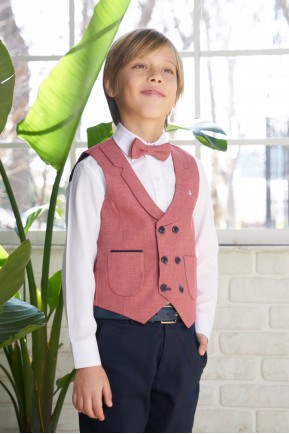 Erkek Çocuk Yelekli Takım Elbise Erkek Çocuk Yelekli Takım Elbise
