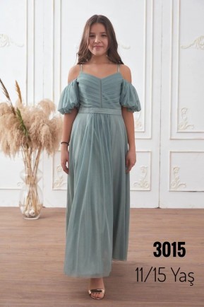 Kız Çocuk Boydan Sim Detaylı Abiye Kız Çocuk Boydan Sim Detaylı Abiye