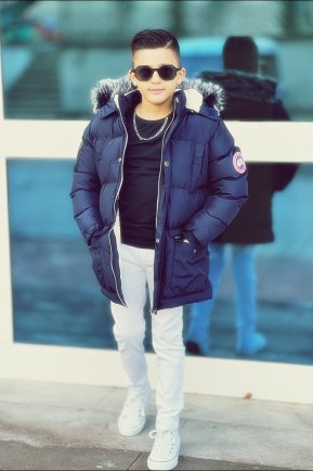 Erkek Çocuk Larcivert Parka Kaban