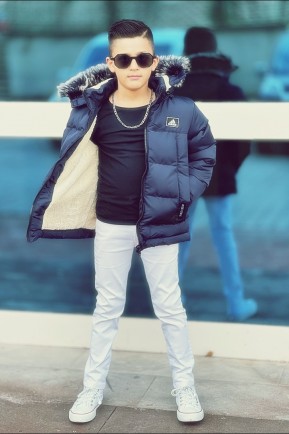 Erkek Çocuk Larcivert  Kaban