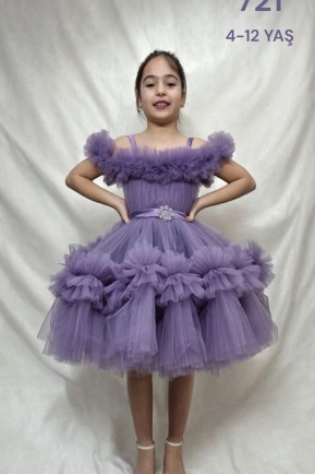 Kız Çocuk Abiye Mor Önü Kısa Kuyruklu Örgü Kat Kat Tül Detaylı Abiye Elbise Kız Çocuk Abiye Mor Önü Kısa Kuyruklu Örgü Kat Kat Tül Detaylı Abiye Elbise