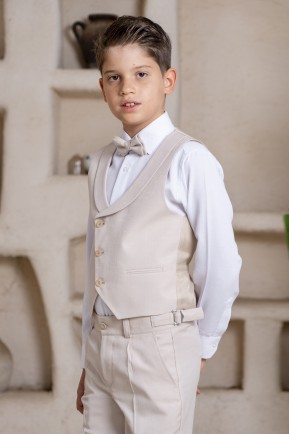 Erkek Çocuk Bej Spor Takım Elbise Erkek Çocuk Bej Spor Takım Elbise