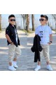 Erkek Çocuk Ceket Gömlek Tişört Jogger Pantolon 3'lü Set Erkek Çocuk Ceket Gömlek Tişört Jogger Pantolon 3'lü Set