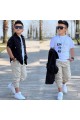 Erkek Çocuk Ceket Gömlek Tişört Jogger Pantolon 3'lü Set Erkek Çocuk Ceket Gömlek Tişört Jogger Pantolon 3'lü Set