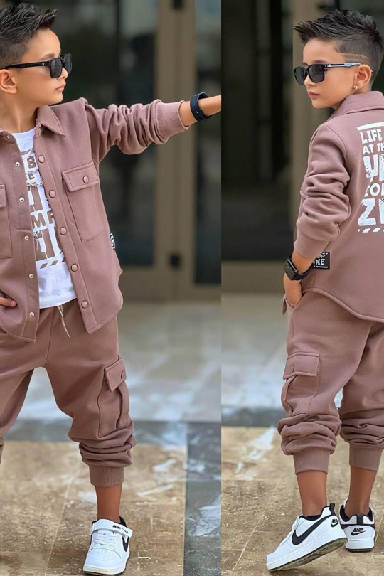 Comfort Cepli kahve 3 lü 3 ip Takım Comfort Cepli kahve 3 lü 3 ip Takım