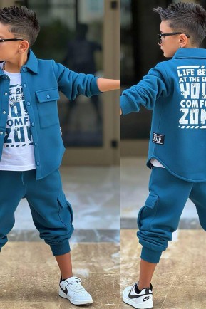 Comfort Cepli indigo mavi 3 lü 3 ip Takım