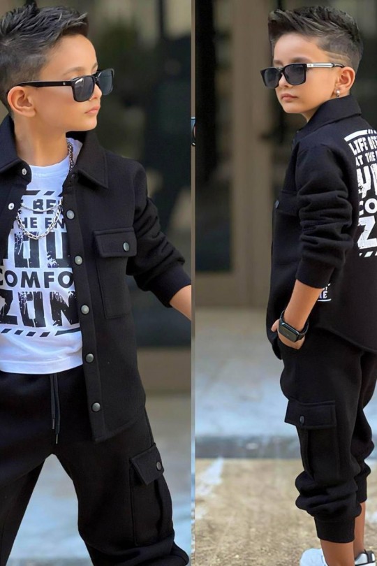 comfort cepli siyah 3 lü takım comfort cepli siyah 3 lü takım