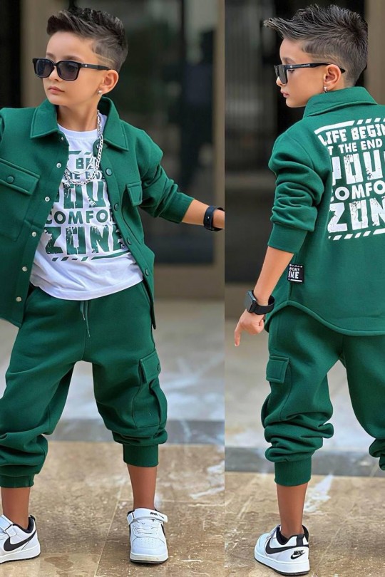 Comfort Cepli Yeşil 3 lü 3 ip Takım